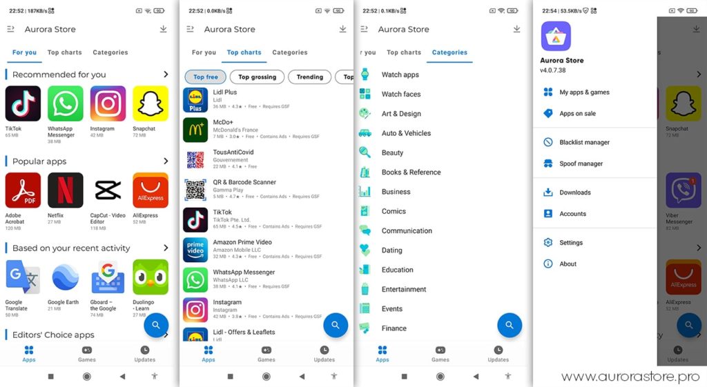 Aurora Store APK 4.3.5 Free Download Latest Version [5.98MB]